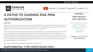 Duncan Aviation - FAA PMA Parts Manufacturer