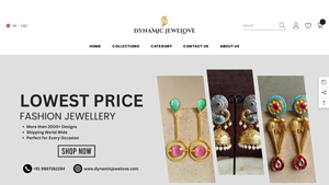 Dynamic Jewelove - Oxidised Flower Hook Jhumki