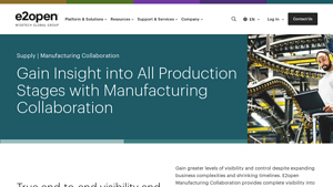 E2open - Manufacturing Collaboration Solutions
