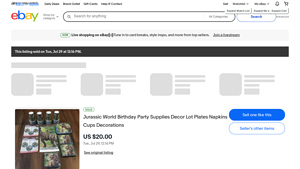 Jurassic World Birthday Party Supplies