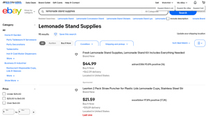 Lemonade Stand Supplies - Complete Kit