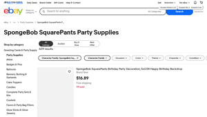 Nickelodeon - SpongeBob SquarePants Party Kit