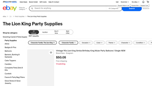 Disney - The Lion King Party Supplies