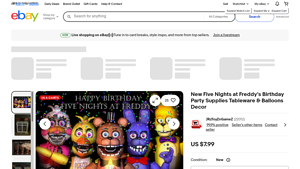 Five Nights at Freddy's - Birthday Party Supplies Set