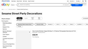 Sesame Street - Elmo Birthday Party Banner