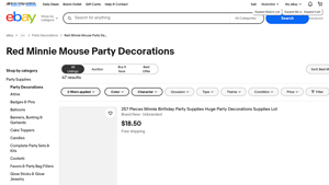 Minnie Mouse - Party Decorations