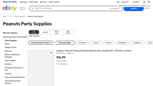 Peanuts - Party Supplies