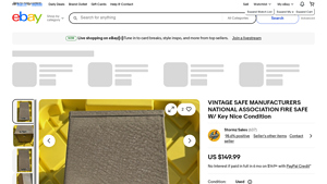 Vintage Safe Manufacturers - Fire Safe with Key