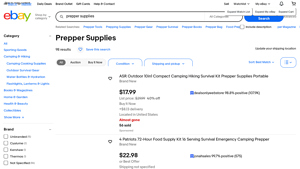 4 Patriots - Emergency Food Survival Supply Kit