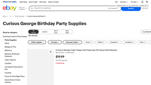 Curious George - Birthday Party Supplies