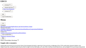 EBSCO - Supply-Side Economics Insights
