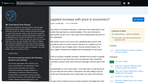Economics - Law of Supply Insights