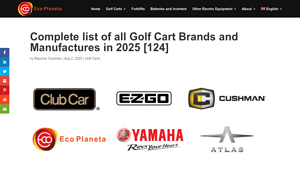 Golf Cart Brands - Key Manufacturers