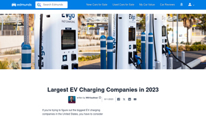 Largest EV Charging Companies - Key Stats