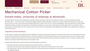 EH.net - Mechanical Cotton Picker