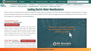 Electric Motors - Key Types and Applications