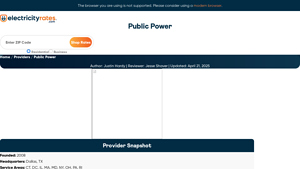 Public Power - Fixed-Rate Electricity & Natural Gas Plans