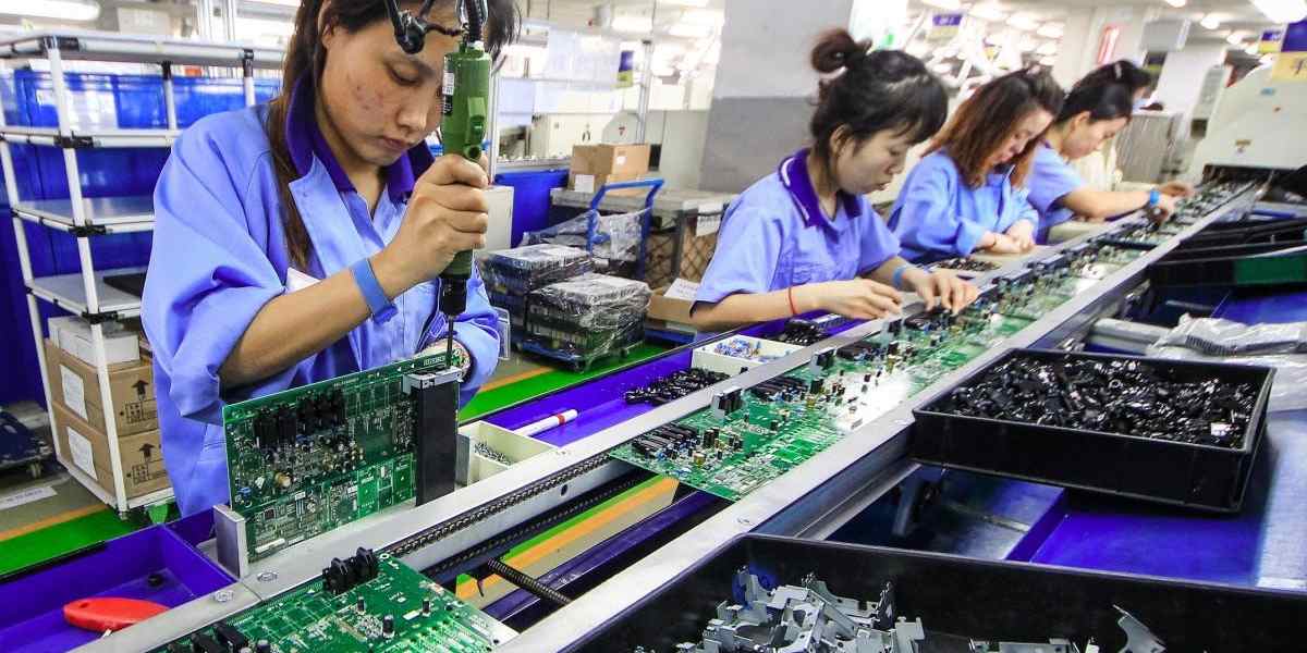 A stock image illustrating electronic manufacture concepts