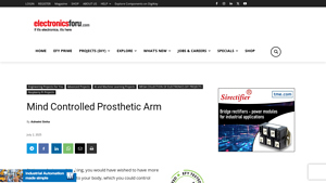 Electronics For You - Mind-Controlled Prosthetics