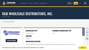 R&B Wholesale Distributors - Major Appliances & Equipment