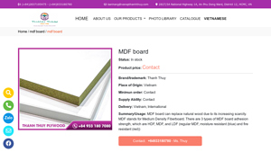 MFC Thanh Thuy - MDF Board