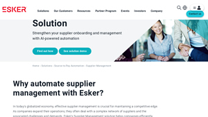 Esker - Supplier Management Software