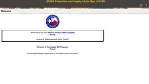 Harris County - STARS Supplier Portal