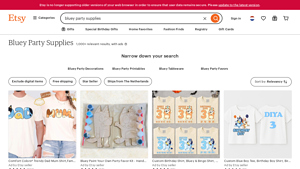 Etsy - Bluey Party Supplies