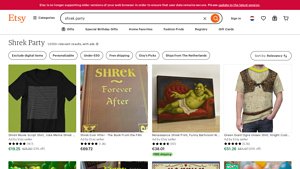 Etsy - Shrek Party Items