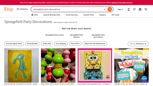 Etsy - Spongebob Party Decorations