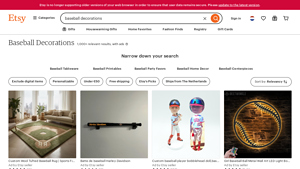 Etsy - Baseball Decorations