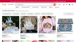 Etsy - Cinderella Party Products
