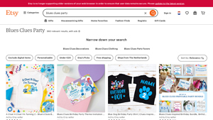 Etsy - Blues Clues Party Items