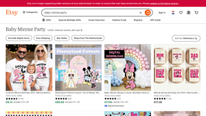 Etsy - Baby Minnie Party Products