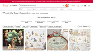 Etsy - Winnie the Pooh Decorations