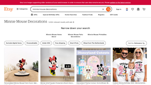 Etsy - Minnie Mouse Decorations