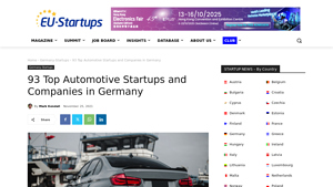 German Automotive Innovators - Leading Startups