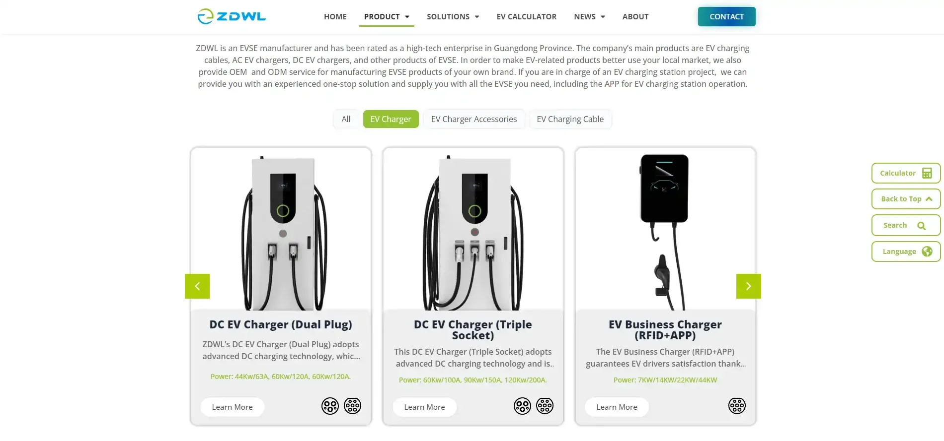 A stock image illustrating ev charger manufacturers concepts