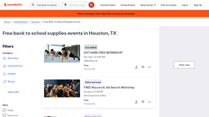 Eventbrite - Back to School Supplies Events