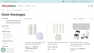 Eventstable - Wholesale Event Chair Packages