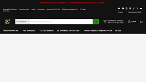 EZ Tattoo Supply - Free Shipping on Orders Over $249