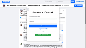 Facebook - Dealer Buyback Vehicle