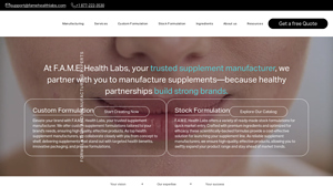 F.A.M.E. Health Labs - Custom & Stock Supplements