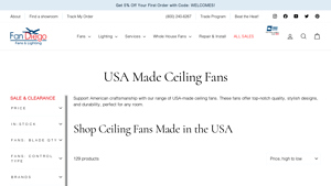 Fan Diego - USA Made Ceiling Fans