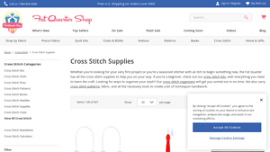 Fat Quarter Shop - Cross Stitch Supplies