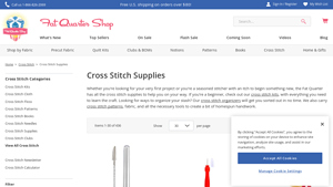 Fat Quarter Shop - Cross Stitch Supplies