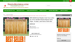 New Canaan - Good Neighbor Cedar Fence Lattice Top