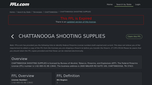 Chattanooga Shooting Supplies - Firearms Dealer