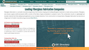 Fiberglass Fabricators - Key Products
