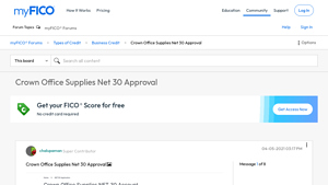 Crown Office Supplies - Net 30 Account